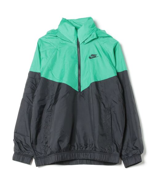 NIKE(ナイキ)の「ナイキ NIKE ナイキ クラブ ウーブン トラック ジャケット UL(ジャージ・メンズ・ブラック×グリーン・LL/3L/S/M/L)」の3枚目の写真