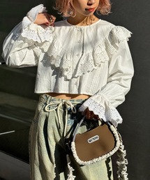 CIAOPANIC | 【2024SS】INDIAビッグカラーショート丈ブラウス(シャツ/ブラウス)