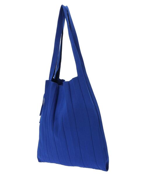 AMERICAN HOLIC（アメリカンホリック）の「エコカルットプリーツBAG<エコ・軽い・ニット>（エコバッグ/サブバッグ・レディース・ブルー/ブラック/オレンジ・FREE）」の7枚目の写真