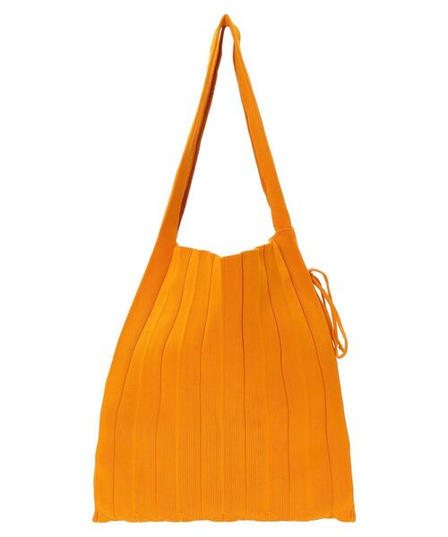 AMERICAN HOLIC（アメリカンホリック）の「エコカルットプリーツBAG<エコ・軽い・ニット>（エコバッグ/サブバッグ・レディース・ブルー/ブラック/オレンジ・FREE）」の16枚目の写真
