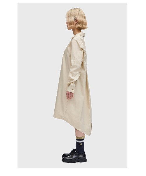 FRED PERRY（フレッドペリー）の「Fishtail Hem Shirt Dress（シャツ