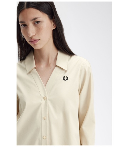FRED PERRY(フレッドペリー)の「Fishtail Hem Shirt Dress FRED PERRY(フレッドペリー)の「Fishtail Hem Shirt Dress