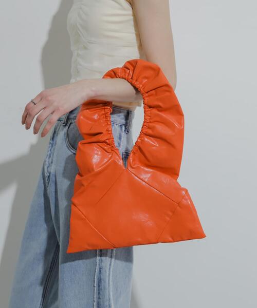 SENSE OF PLACE by URBAN RESEARCH（センスオブプレイスバイアーバンリサーチ）の「ギャザーハンドバッグ（ハンドバッグ・レディース・アイボリー/ブラック/レッド・ONE）」の11枚目の写真