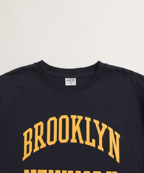 and D. petit main（アンドディープティマイン）の「アソートカレッジプリント長袖T（Tシャツ/カットソー・キッズ・ネイビー/オートミール/オフホワイト/ライトピンク・90cm/100cm/110cm/120cm/130cm）」の8枚目の写真