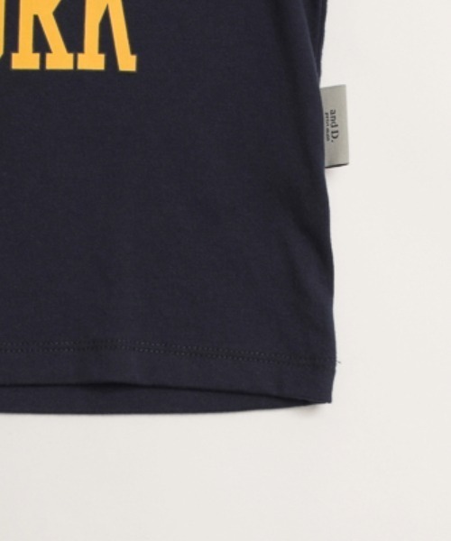 and D. petit main（アンドディープティマイン）の「アソートカレッジプリント長袖T（Tシャツ/カットソー・キッズ・ネイビー/オートミール/オフホワイト/ライトピンク・90cm/100cm/110cm/120cm/130cm）」の10枚目の写真