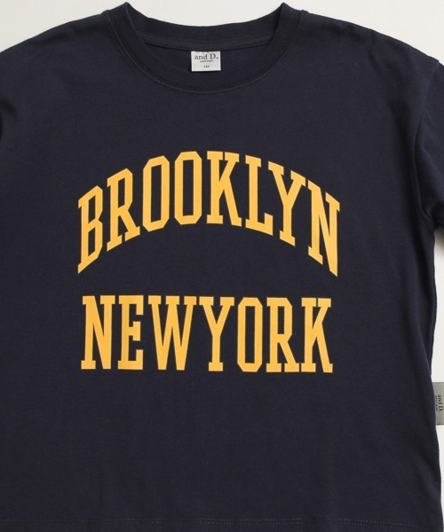 and D. petit main（アンドディープティマイン）の「アソートカレッジプリント長袖T（Tシャツ/カットソー・キッズ・ネイビー/オートミール/オフホワイト/ライトピンク・90cm/100cm/110cm/120cm/130cm）」の12枚目の写真