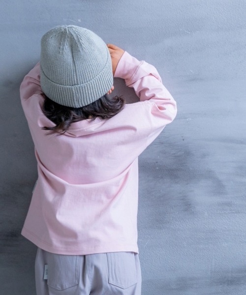 and D. petit main（アンドディープティマイン）の「アソートカレッジプリント長袖T（Tシャツ/カットソー・キッズ・ネイビー/オートミール/オフホワイト/ライトピンク・90cm/100cm/110cm/120cm/130cm）」の18枚目の写真