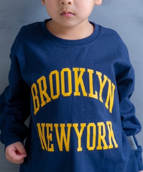 and D. petit main（アンドディープティマイン）の「アソートカレッジプリント長袖T（Tシャツ/カットソー・キッズ・ネイビー/オートミール/オフホワイト/ライトピンク・90cm/100cm/110cm/120cm/130cm）」の21枚目の写真