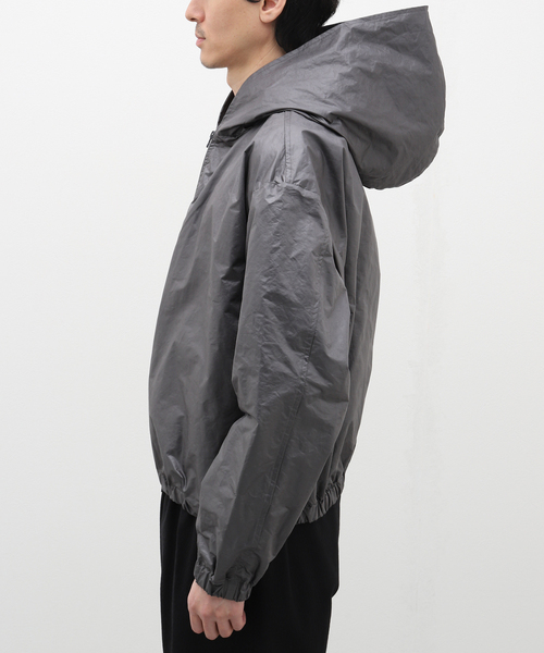 EDIFICE LA BOUCLE（エディフィスラブークル）の「【LA BOUCLE / ラブ―クル】NY/PE メモリーヴィンテージ タンブラー フード ブルゾン（マウンテンパーカー・メンズ・チャコールグレー/カーキ・FREE）」の17枚目の写真