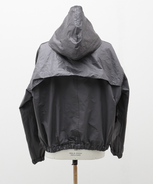 EDIFICE LA BOUCLE（エディフィスラブークル）の「【LA BOUCLE / ラブ―クル】NY/PE メモリーヴィンテージ タンブラー フード ブルゾン（マウンテンパーカー・メンズ・チャコールグレー/カーキ・FREE）」の14枚目の写真