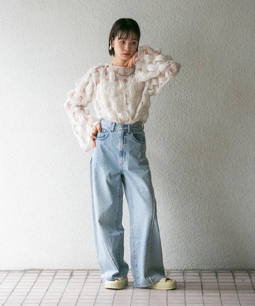 KBF（ケイビーエフ）の「バテンレースブラウス（シャツ/ブラウス