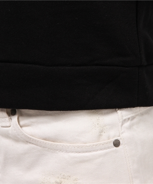 WEGO（ウィゴー）の「WEGO/ フリンジ7分袖スウェット（スウェット・レディース・ブラック/カーキ/オフホワイト・FREE）」の13枚目の写真