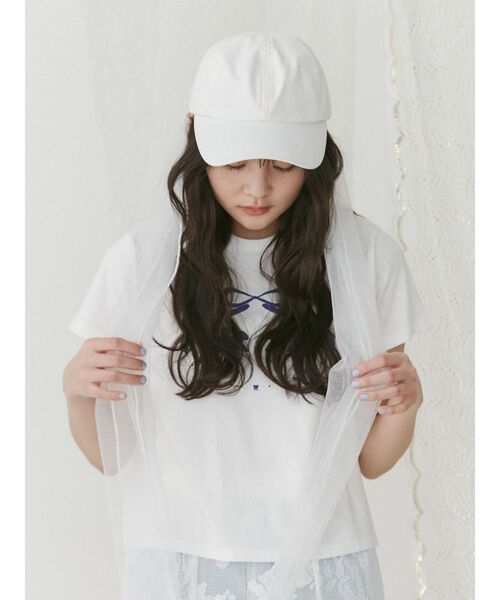 merry jenny（メリージェニー）の「チュールリボンcap（キャップ