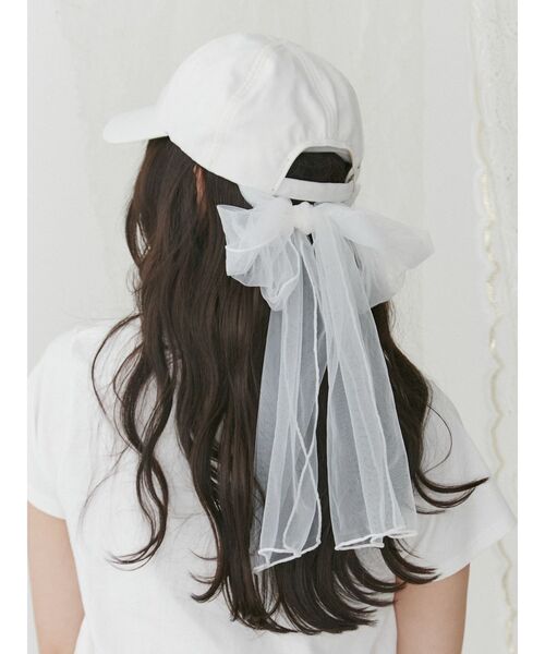 merry jenny（メリージェニー）の「チュールリボンcap（キャップ