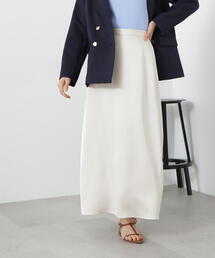 N.（N. Natural Beauty Basic） | サテンストレートスカート(スカート)