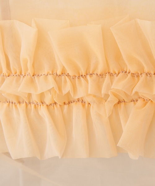 THEATRE PRODUCTS（シアタープロダクツ）の「【THEATRE PRODUCTS/シアタープロダクツ】オーガンジーフリルトート（トートバッグ・レディース・アイボリー/ブラック・FREE）」の18枚目の写真