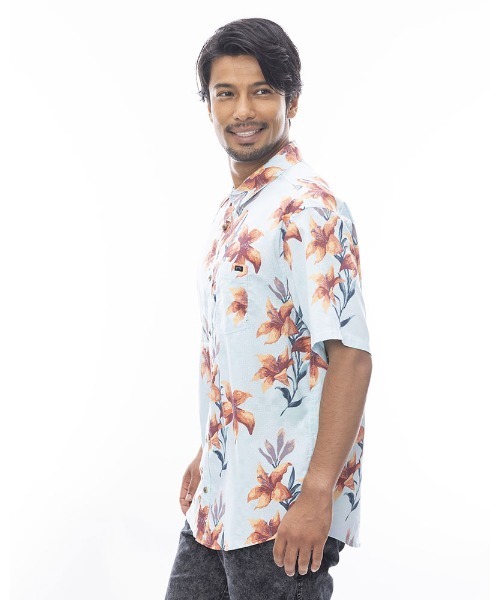 BILLABONG（ビラボン）の「BILLABONG メンズ SUNDAYS SS 半袖シャツ 【2024年春夏モデル】/ビラボンボタニカル総柄半袖シャツ（シャツ/ブラウス・メンズ・ブルー系その他/マルチ/ホワイト系その他/ネイビー・X-LARGE/MEDIUM/LARGE）」の9枚目の写真