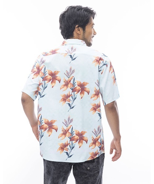 BILLABONG（ビラボン）の「BILLABONG メンズ SUNDAYS SS 半袖シャツ 【2024年春夏モデル】/ビラボンボタニカル総柄半袖シャツ（シャツ/ブラウス・メンズ・ブルー系その他/マルチ/ホワイト系その他/ネイビー・X-LARGE/MEDIUM/LARGE）」の10枚目の写真