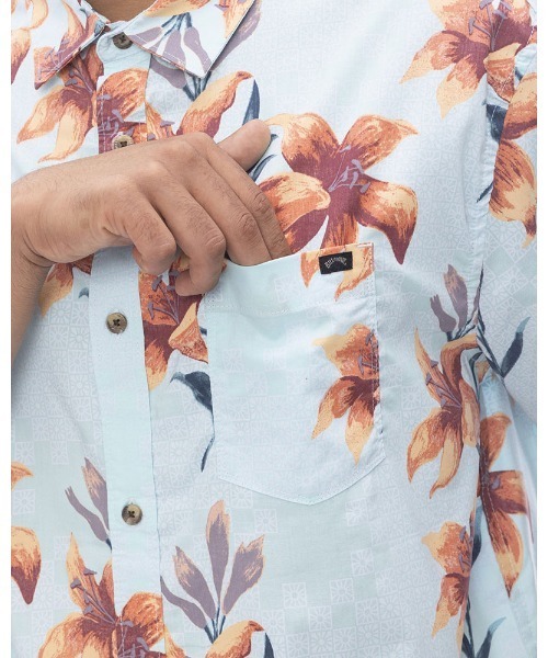 BILLABONG（ビラボン）の「BILLABONG メンズ SUNDAYS SS 半袖シャツ 【2024年春夏モデル】/ビラボンボタニカル総柄半袖シャツ（シャツ/ブラウス・メンズ・ブルー系その他/マルチ/ホワイト系その他/ネイビー・X-LARGE/MEDIUM/LARGE）」の11枚目の写真