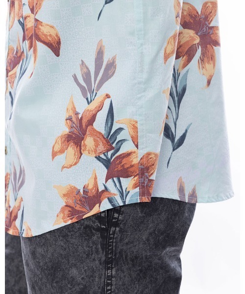 BILLABONG（ビラボン）の「BILLABONG メンズ SUNDAYS SS 半袖シャツ 【2024年春夏モデル】/ビラボンボタニカル総柄半袖シャツ（シャツ/ブラウス・メンズ・ブルー系その他/マルチ/ホワイト系その他/ネイビー・X-LARGE/MEDIUM/LARGE）」の12枚目の写真