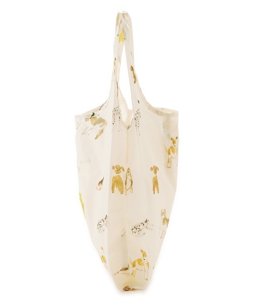 gelato pique（ジェラートピケ）の「【ヒラノトシユキ】DOG柄エコバッグM（エコバッグ/サブバッグ・レディース・オフホワイト・FREE）」の4枚目の写真