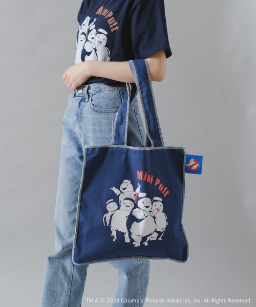 BIRTHDAY BAR(バースデイバー)の「【GHOSTBUSTERS】スクエアメロートートバッグ(トートバッグ・レディース・ブラック/ネイビー・フリー)」の2枚目の写真