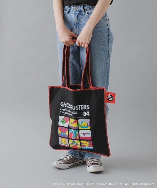 BIRTHDAY BAR(バースデイバー)の「【GHOSTBUSTERS】スクエアメロートートバッグ(トートバッグ・レディース・ブラック/ネイビー・フリー)」の6枚目の写真