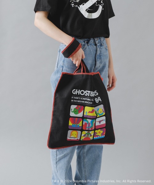 BIRTHDAY BAR(バースデイバー)の「【GHOSTBUSTERS】スクエアメロートートバッグ(トートバッグ・レディース・ブラック/ネイビー・フリー)」の5枚目の写真