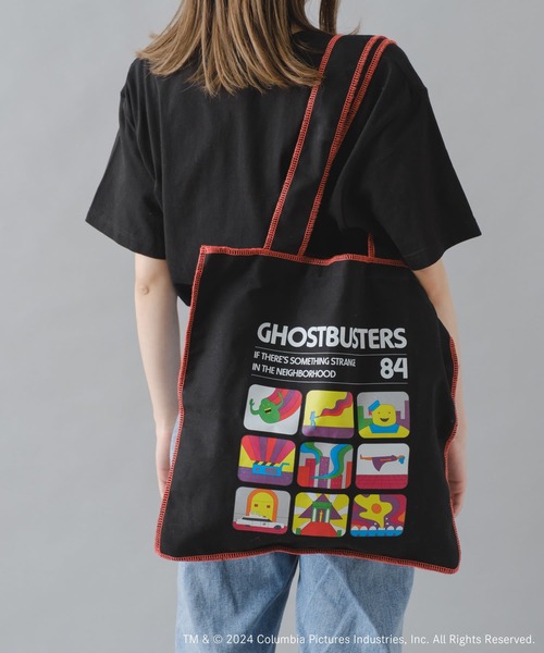 BIRTHDAY BAR(バースデイバー)の「【GHOSTBUSTERS】スクエアメロートートバッグ(トートバッグ・レディース・ブラック/ネイビー・フリー)」の4枚目の写真