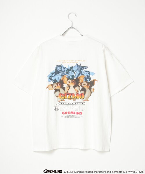 VENCEEXCHANGE(ヴァンスエクスチェンジ)の「GREMLINS グレムリン ギズモ プリントTシャツ(Tシャツ/カットソー・メンズ・ブラック/チャコールグレー/その他2/ホワイト・M/LL/L)」の1枚目の写真