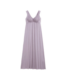 blooming FLORA（ブルーミングフローラ）の「ナイトブラ一体型　ルームウェア『おやすみNighty』カップ付き マキシ丈ワンピース（ルームワンピース）」