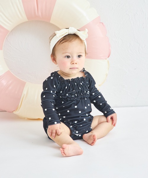 pairmanon（ペアマノン）の「【UVカット】【水着 スイムウェア】【ベビー】 長袖水着（その他ベビーウェア・キッズ・ピンク系その他/ブルー系その他2/ピンク系その他2/ブルー系その他/ピンク系その他3/グリーン系その他/ドット/ブルー系その他3・90/80）」の8枚目の写真