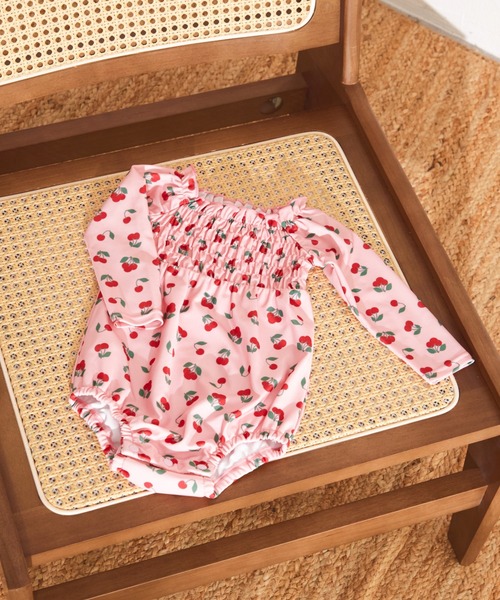 pairmanon（ペアマノン）の「【UVカット】【水着 スイムウェア】【ベビー】 長袖水着（その他ベビーウェア・キッズ・ピンク系その他/ブルー系その他2/ピンク系その他2/ブルー系その他/ピンク系その他3/グリーン系その他/ドット/ブルー系その他3・90/80）」の6枚目の写真