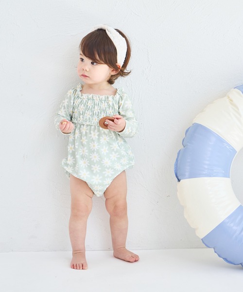 pairmanon（ペアマノン）の「【UVカット】【水着 スイムウェア】【ベビー】 長袖水着（その他ベビーウェア・キッズ・ピンク系その他/ブルー系その他2/ピンク系その他2/ブルー系その他/ピンク系その他3/グリーン系その他/ドット/ブルー系その他3・90/80）」の19枚目の写真