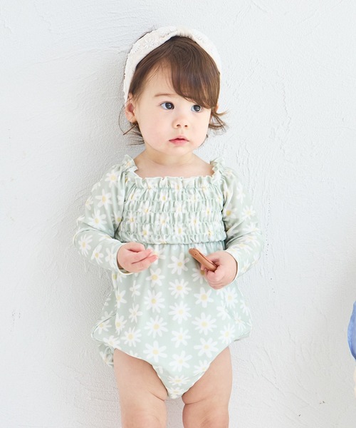 pairmanon（ペアマノン）の「【UVカット】【水着 スイムウェア】【ベビー】 長袖水着（その他ベビーウェア・キッズ・ピンク系その他/ブルー系その他2/ピンク系その他2/ブルー系その他/ピンク系その他3/グリーン系その他/ドット/ブルー系その他3・90/80）」の21枚目の写真