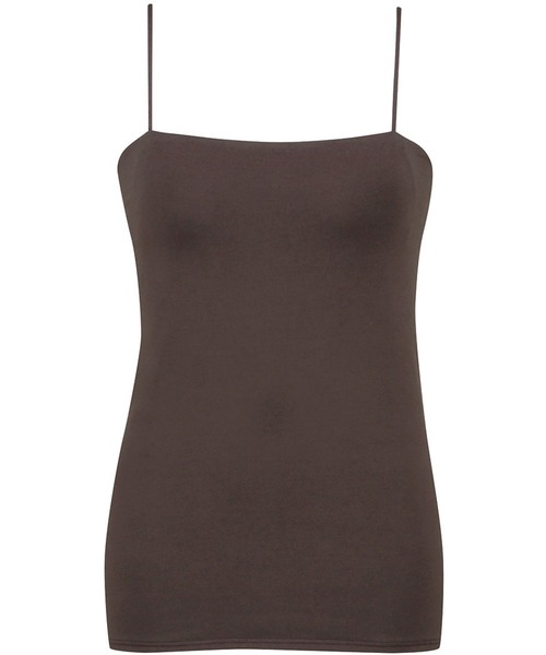 WING(ウイング)の「「NATURAL BEAUTY BASICコラボ シンクロブラトップ」カップ付きキャミソール(キャミソール・レディース・ブラウン/ブラック/アイボリー・S/M/L/LL)」の8枚目の写真