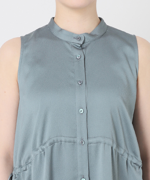 Noble（ノーブル）の「サッカーサテンドロストワンピース（ワンピース・レディース・ブルー系その他・FREE）」の13枚目の写真