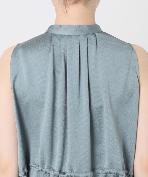 Noble（ノーブル）の「サッカーサテンドロストワンピース（ワンピース・レディース・ブルー系その他・FREE）」の12枚目の写真