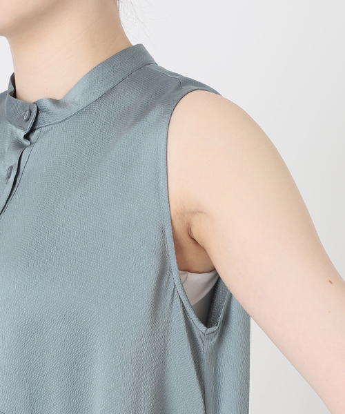 Noble（ノーブル）の「サッカーサテンドロストワンピース（ワンピース・レディース・ブルー系その他・FREE）」の11枚目の写真