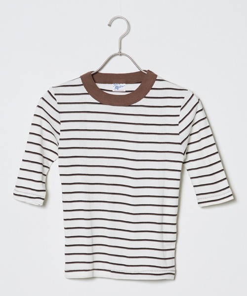 MILLER(ミラー)の「R.P.miller/ミラー Prib 5S Tee Tシャツ(Tシャツ/カットソー・レディース・ブラウン/グリーン/オフホワイト/グレー/ライム・FREE)」の14枚目の写真