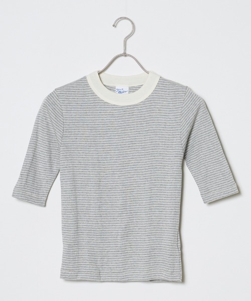 MILLER(ミラー)の「R.P.miller/ミラー Prib 5S Tee Tシャツ(Tシャツ/カットソー・レディース・ブラウン/グリーン/オフホワイト/グレー/ライム・FREE)」の20枚目の写真