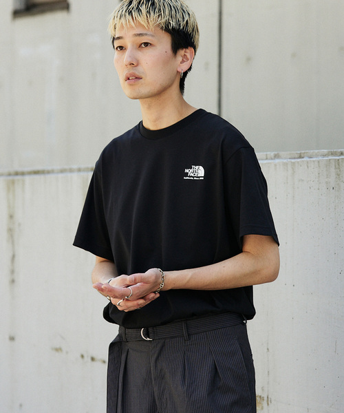 Tシャツ・カットソー [The North Face] WORKWAY S/S SHIRTS - BLACK Black The North Face Mountain Outline T-Shirt | SVD
