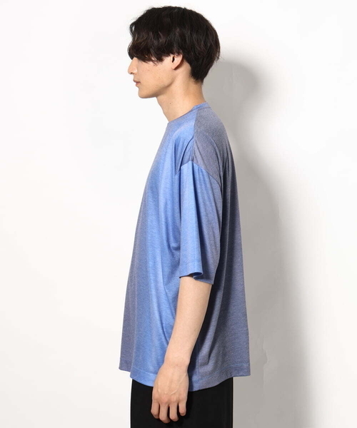 a.v.v（アーヴェヴェ）の「グラデーションプリントワイドシルエットＴシャツ ５分袖（Tシャツ/カットソー・メンズ・オレンジ/ブルー・48/46）」の14枚目の写真