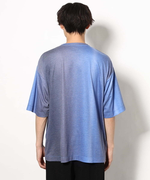 a.v.v（アーヴェヴェ）の「グラデーションプリントワイドシルエットＴシャツ ５分袖（Tシャツ/カットソー・メンズ・オレンジ/ブルー・48/46）」の15枚目の写真