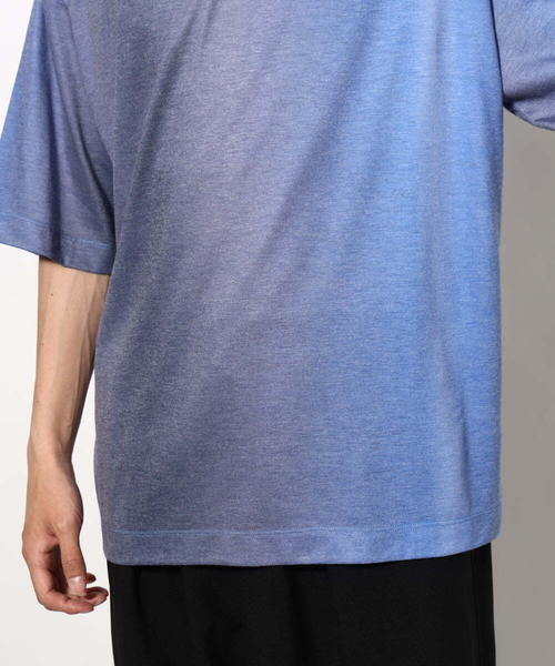 a.v.v（アーヴェヴェ）の「グラデーションプリントワイドシルエットＴシャツ ５分袖（Tシャツ/カットソー・メンズ・オレンジ/ブルー・48/46）」の18枚目の写真
