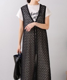 ロングジレ」に該当するブラック/黒色系のファッション通販