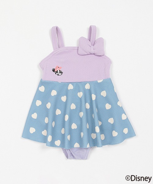 petit main(プティマイン)の「SWIM【Disney】セットアップ水着(水着・キッズ・レッド/ラベンダー・80cm/90cm/100cm/110cm/120cm/130cm)」の1枚目の写真