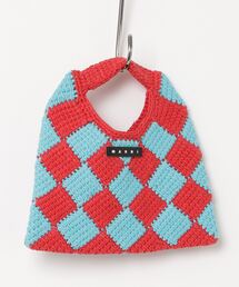 MARNI（マルニ）の「MARNI(マルニ)Kids & Junior MW84F - DIAMOND CROCHET BORSA ダイヤモンドクロシェ かぎ針編みハンドバッグ（かごバッグ）」