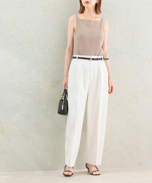 URBAN RESEARCH ROSSO WOMEN（アーバンリサーチ　ロッソ）の「タックコクーンパンツ（その他パンツ・レディース・オフホワイト/ブラック/ベージュ・38/36）」の7枚目の写真