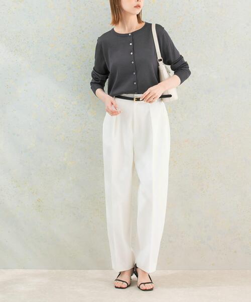 URBAN RESEARCH ROSSO WOMEN（アーバンリサーチ　ロッソ）の「タックコクーンパンツ（その他パンツ・レディース・オフホワイト/ブラック/ベージュ・38/36）」の8枚目の写真